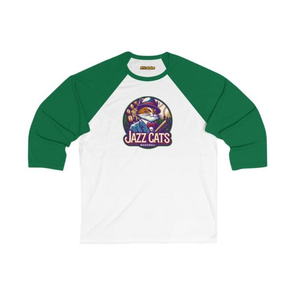 New Orleans Jazz Cats Unisex 3/4 Sleeve Baseball Tee