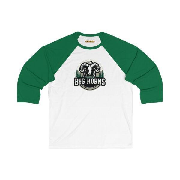 Tahoe Big Horns Unisex 3/4 Sleeve Baseball Tee