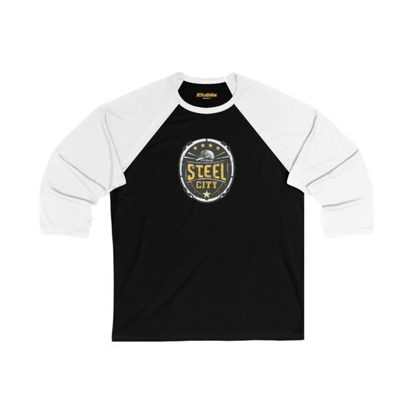 Pittsburgh Steel City Unisex 3/4 Sleeve Baseball Tee
