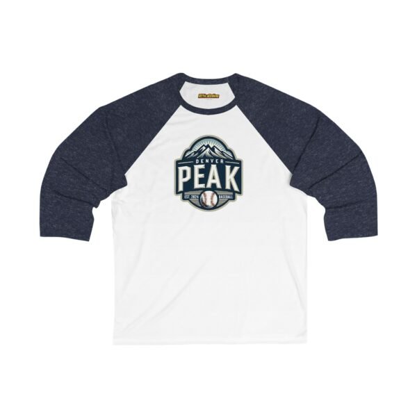 Denver Peak Unisex 3/4 Sleeve Baseball Tee
