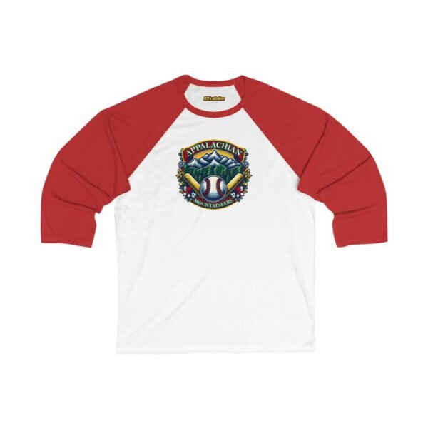 Appalachian Mountaineers Unisex 3/4 Sleeve Baseball Tee