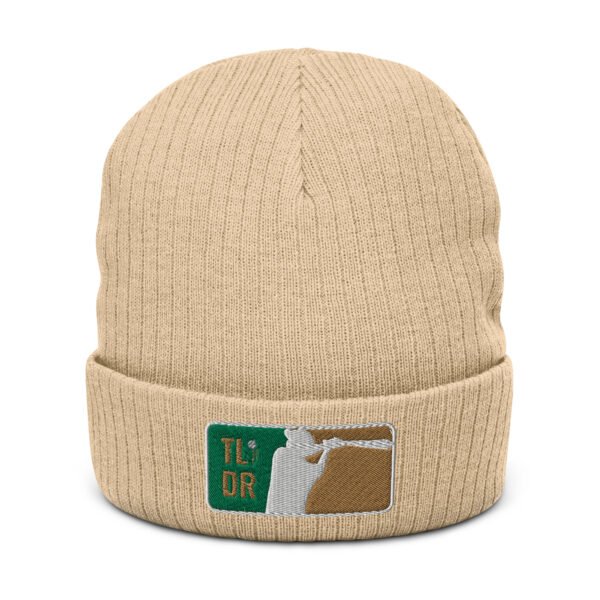 TL;DR Baseball Ribbed knit beanie